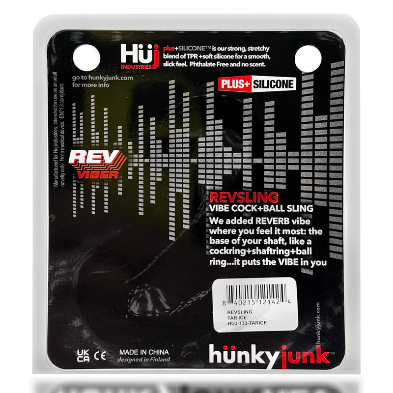 Hünkyjunk - Revsling - Vibrerende Cocksling - Zwart-Laced-up.nl
