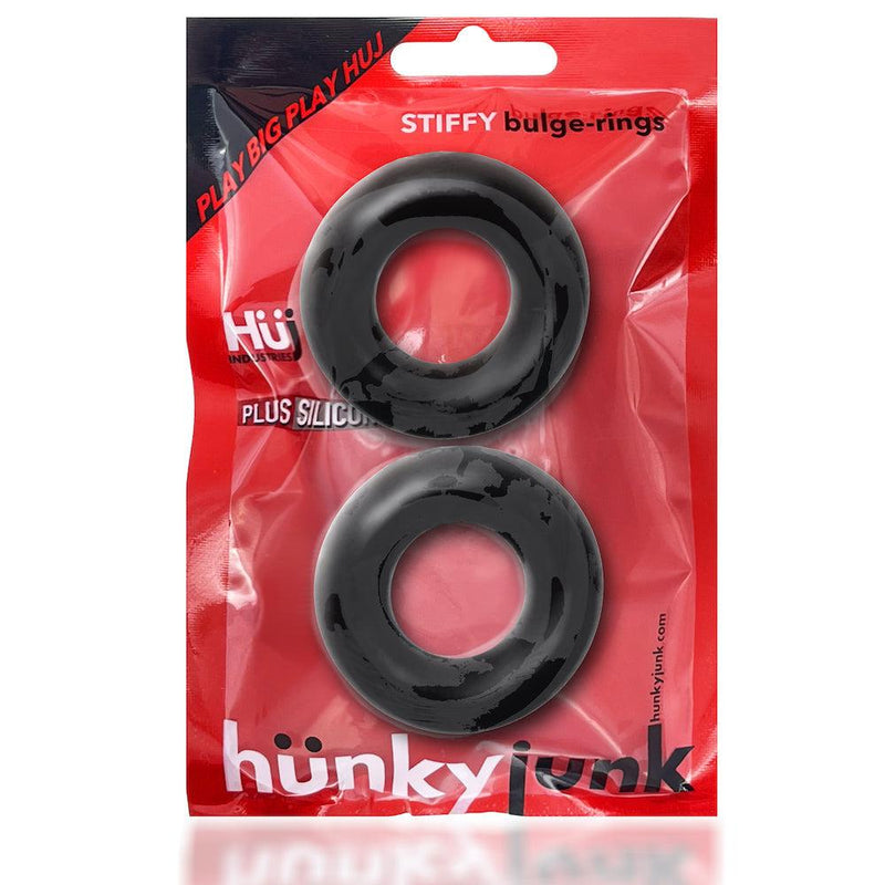 Hünkyjunk - Stiffy - Cockring - 2 stuks - Tar Ice-Laced-up.nl