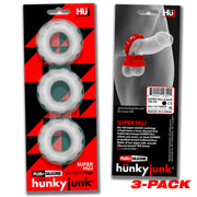 Hünkyjunk - Super Huj - 3 stuks - Cockringen - Transparant-laced-up.nl