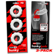 Hünkyjunk - Super Huj - 3 stuks - Cockringen - Wit-laced-up.nl