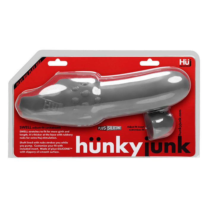 Hünkyjunk - Swell Adjust Fit - Penis Sleeve - Grijs-Laced-up.nl