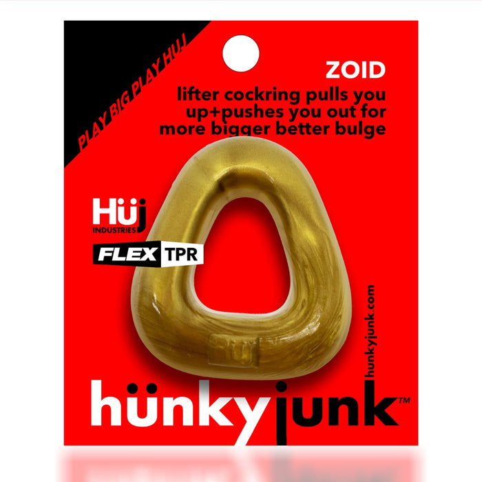 Hünkyjunk - Zoid - Trapezium Cockring - Brons Metallic-Laced-up.nl