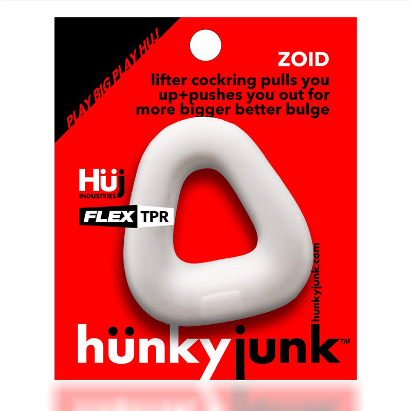 Hünkyjunk - Zoid - Trapezium Cockring - Wit-Laced-up.nl