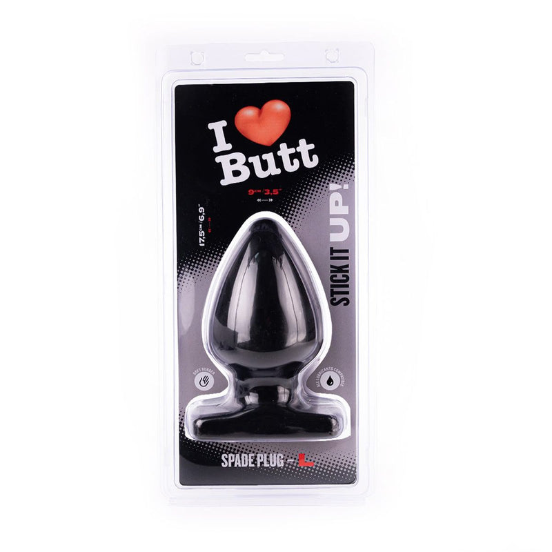 I ♥ Butt - Bolvormige Buttplug - L - Zwart-Laced-up.nl