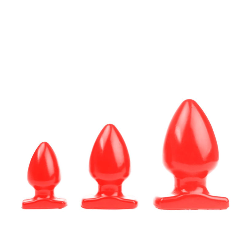 I ♥ Butt - Bolvormige Buttplug - Rood-Laced-up.nl