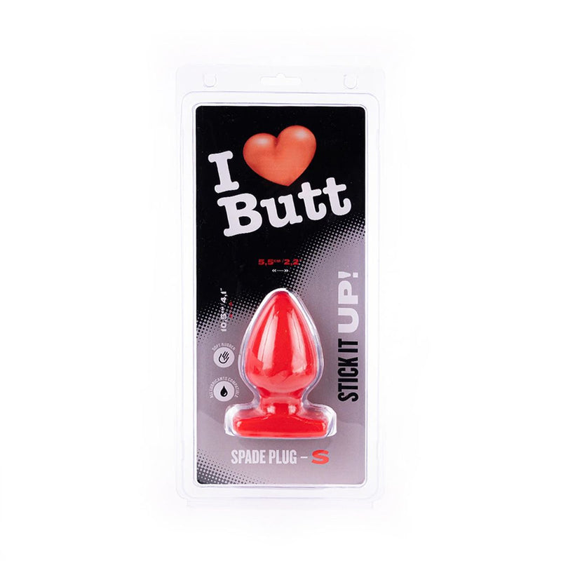 I ♥ Butt - Bolvormige Buttplug - Rood-Laced-up.nl