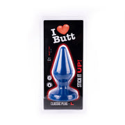 I ♥ Butt - Klassieke Buttplug - L - Blauw-Laced-up.nl