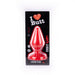 I ♥ Butt - Klassieke Buttplug - L - Rood-Laced-up.nl