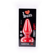 I ♥ Butt - Klassieke Buttplug - M - Rood-Laced-up.nl