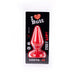 I ♥ Butt - Klassieke Buttplug - M - Rood-Laced-up.nl