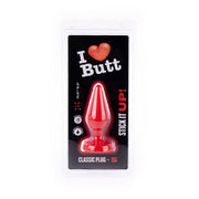 I ♥ Butt - Klassieke Buttplug - S - Rood-Laced-up.nl