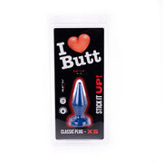 I ♥ Butt - Klassieke Buttplug - XS - Blauw-Laced-up.nl