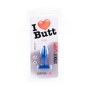I ♥ Butt - Slanke Buttplug - S - Blauw-Laced-up.nl