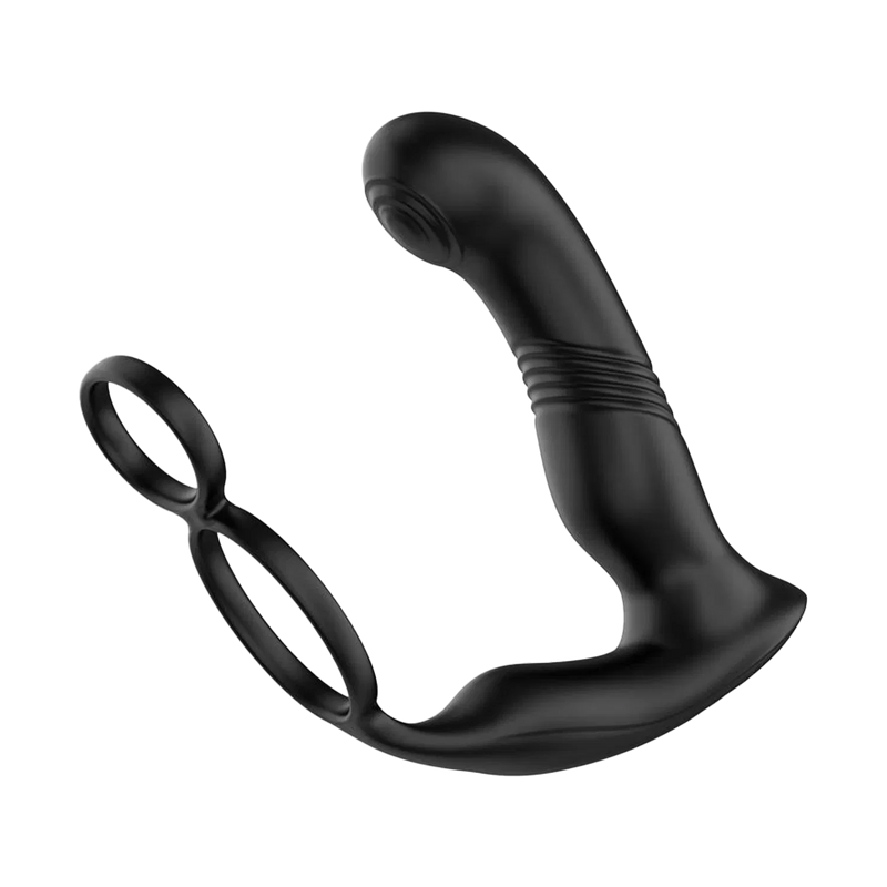 IY - Astex - Stoßender & pulsierender Prostatamassager mit Fernbedienung - Schwarz - Laced-up.nl