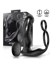 IY - Astex - Stoßender & pulsierender Prostatamassager mit Fernbedienung - Schwarz - Laced-up.nl