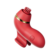 IY - Beeny - Multifunctionele vibrator - Met 4 Opzetstukjes - Rood-Erotiekvoordeel.nl