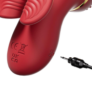 IY - Beeny - Multifunctionele vibrator - Met 4 Opzetstukjes - Rood-Erotiekvoordeel.nl