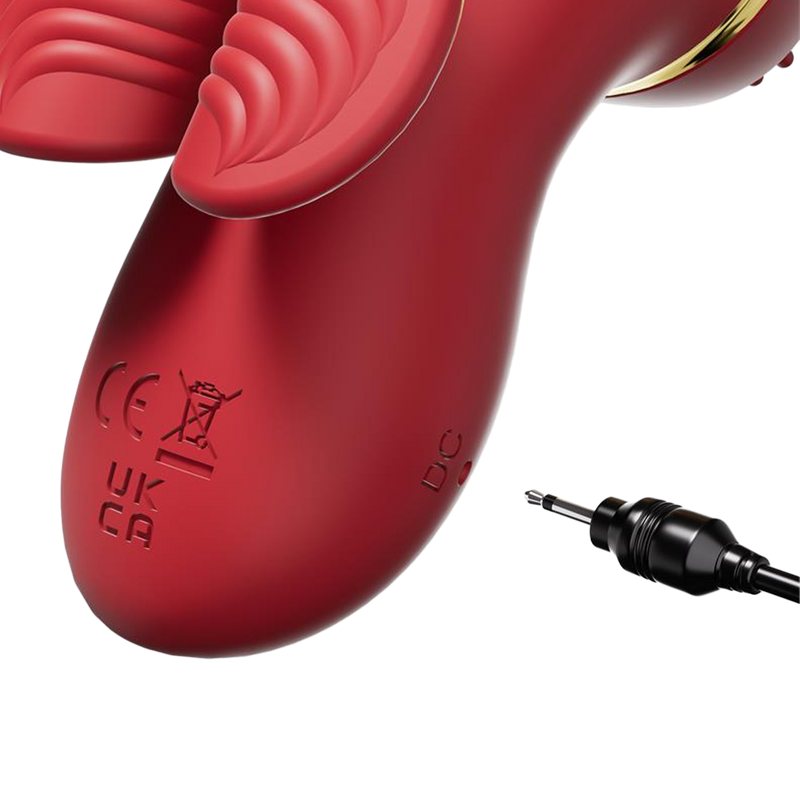 IY - Beeny - Multifunctionele vibrator - Met 4 Opzetstukjes - Rood-Erotiekvoordeel.nl