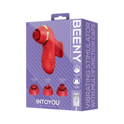IY - Beeny - Multifunctionele vibrator - Met 4 Opzetstukjes - Rood-Erotiekvoordeel.nl