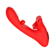 IY - Franky - Knabbelende Vibrator met Roterende Bal - Met App Control - Rood-Erotiekvoordeel.nl