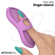 IY - Laia - Verwarmde Vingervibrator - Met App Control - Lila-Erotiekvoordeel.nl
