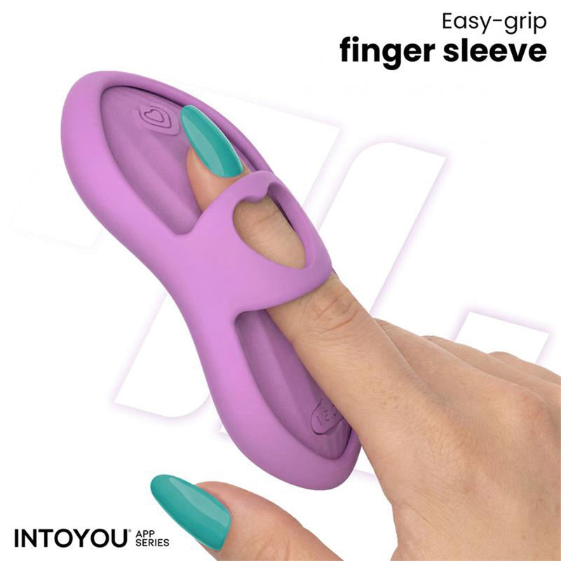 IY - Laia - Verwarmde Vingervibrator - Met App Control - Lila-Erotiekvoordeel.nl