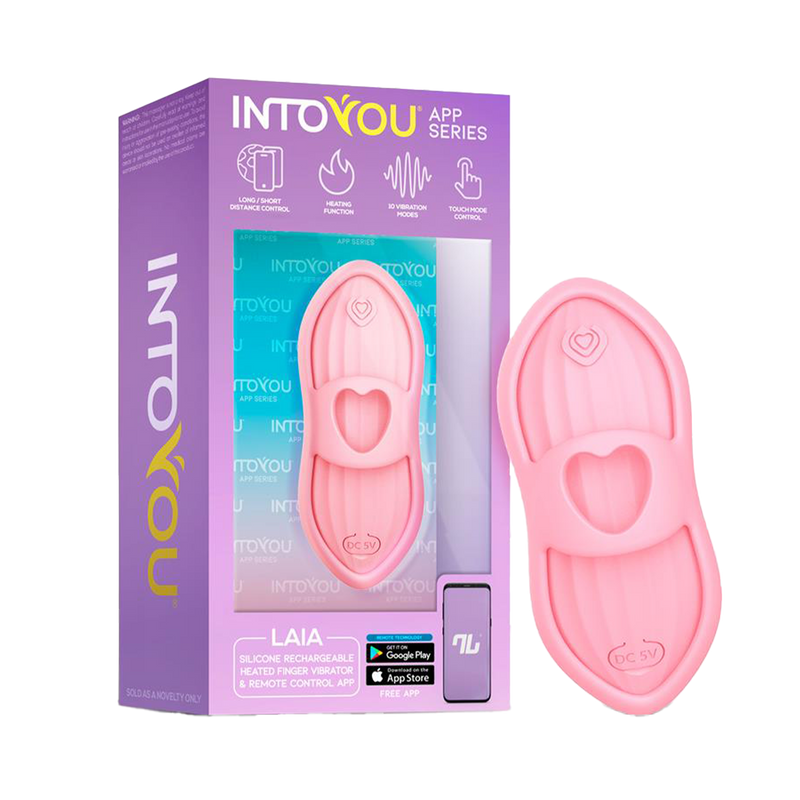 IY - Laia - Verwarmde Vingervibrator - Met App Control - Roze-Erotiekvoordeel.nl