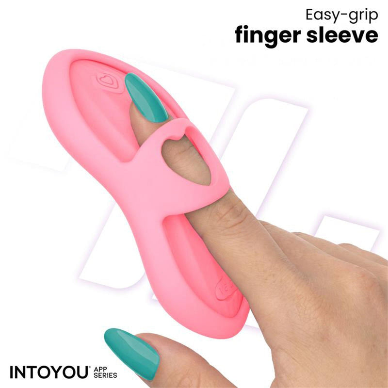 IY - Laia - Verwarmde Vingervibrator - Met App Control - Roze-Erotiekvoordeel.nl