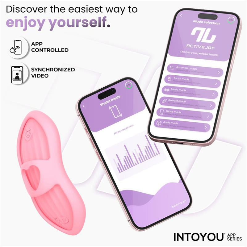 IY - Laia - Verwarmde Vingervibrator - Met App Control - Roze-Erotiekvoordeel.nl