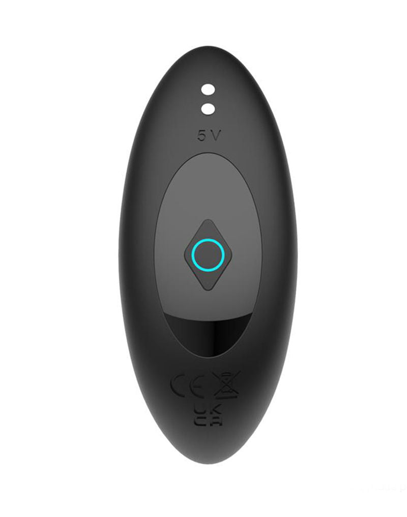 IY Milton - Vibrerende Buttplug met Dubbele Klopfunctie en Afstandsbediening - Zwart-Erotiekvoordeel.nl