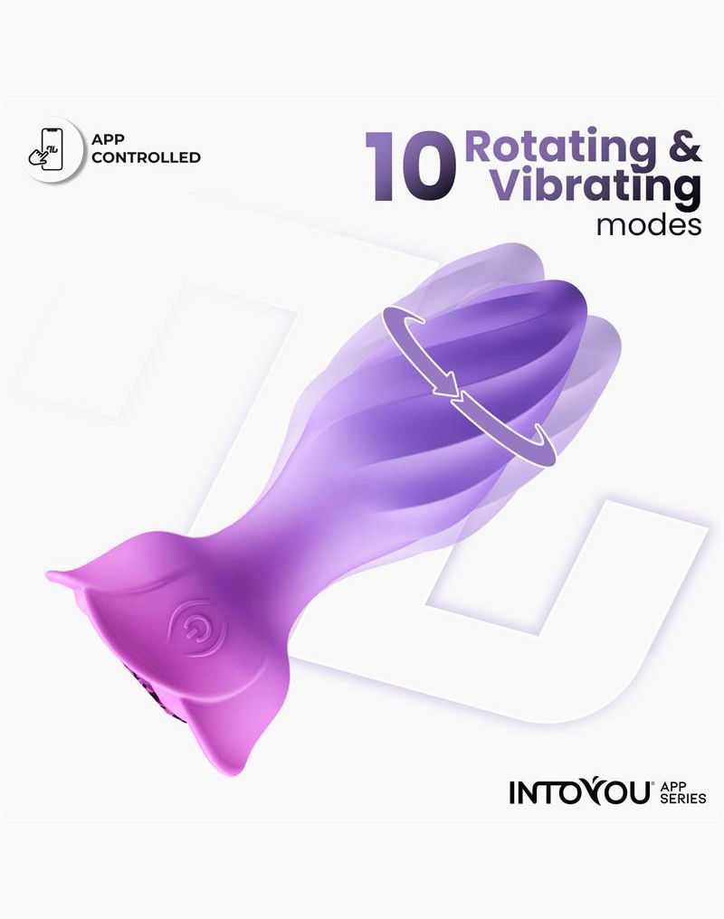 IY Moxy - Buttplug 360º Roterende Buttplug - App Control - Lila-Erotiekvoordeel.nl