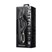 IY - Patty - Rabbit Vibrator met Roterende Bal - Zwart-Erotiekvoordeel.nl