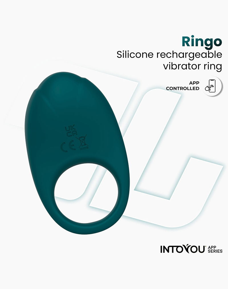 IY - Ringo - Vibrerende Cockring - App-bediening - Groen-Erotiekvoordeel.nl