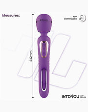 IY Salma - Wand Vibrator met draaiende tong - App-Controlled - Paars-Erotiekvoordeel.nl