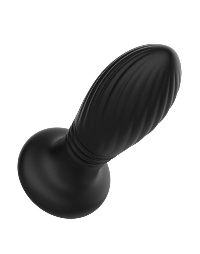 IY Tainy - Stotende Buttplug met Ledverlichting en Afstandsbediening - Zwart-Erotiekvoordeel.nl