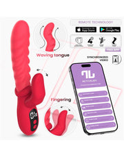 IY - Tingly - Golvende Vibrator met Vinger - App Control - Roze-Erotiekvoordeel.nl