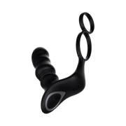 IY - Womp - Stoß- und Vibrations-Prostatamassager mit Fernbedienung - Schwarz - Laced-up.nl