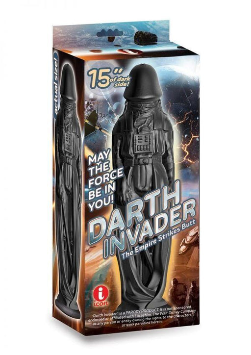 Icon - Consolador Darth Invader - 35 x 7,5 cm - Negro-Erotiekvoordeel.nl