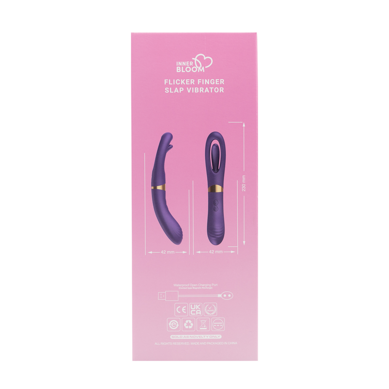 Inner Bloom - Vibrator met Klop Functie - Paars-Erotiekvoordeel.nl