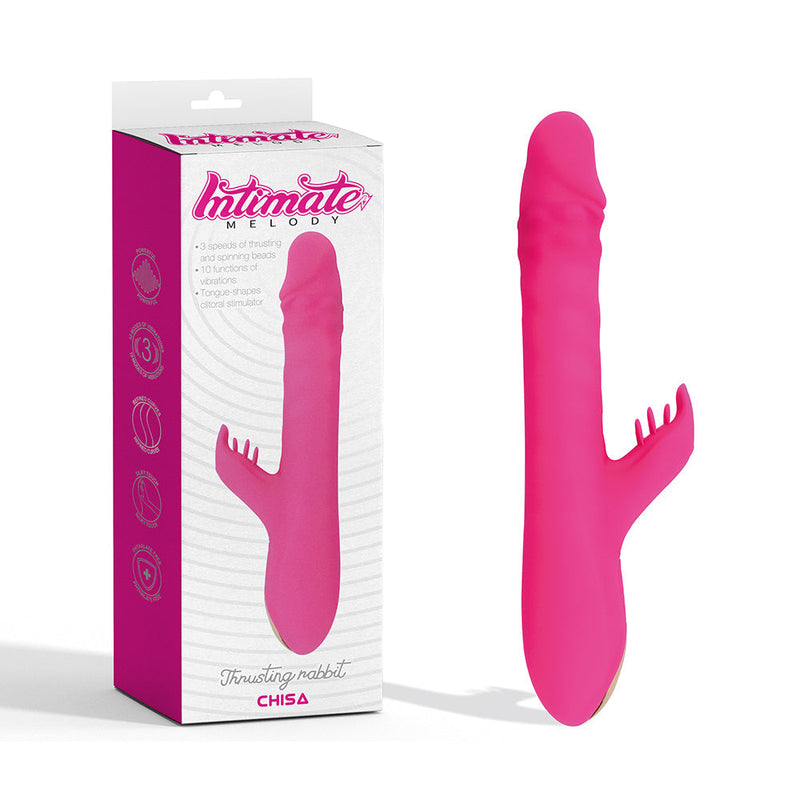 Intimate Melody - Stotende Rabbit Vibrator - Roze-laced-up.nl