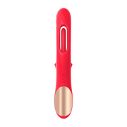 IY - Grant - Vibrator met bewegende tong en 360° likkend mondje - Rood-Erotiekvoordeel.nl