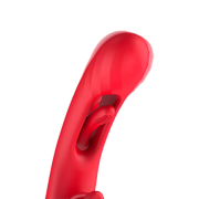 IY - Grant - Vibrator met bewegende tong en 360° likkend mondje - Rood-Erotiekvoordeel.nl