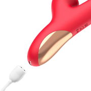 IY - Grant - Vibrator met bewegende tong en 360° likkend mondje - Rood-Erotiekvoordeel.nl