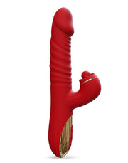 IY - Ascen - Rabbit Vibrator - Stotende en Oscillerende Rabbit Vibrator met App Control - Rood-Erotiekvoordeel.nl