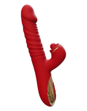 IY - Ascen - Rabbit Vibrator - Stotende en Oscillerende Rabbit Vibrator met App Control - Rood-Erotiekvoordeel.nl