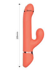 IY - Mindy - Tapping Rabbit Vibrator met Klop-functie en App - Koraal Oranje-Erotiekvoordeel.nl
