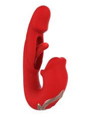 IY - Mouty - Bitting & Flipping Rabbit Vibrator met App - Rood-Erotiekvoordeel.nl