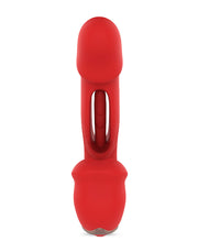 IY - Mouty - Bitting & Flipping Rabbit Vibrator met App - Rood-Erotiekvoordeel.nl