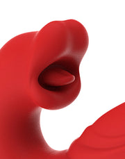 IY - Mouty - Bitting & Flipping Rabbit Vibrator met App - Rood-Erotiekvoordeel.nl