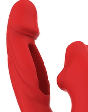 IY - Mouty - Bitting & Flipping Rabbit Vibrator met App - Rood-Erotiekvoordeel.nl